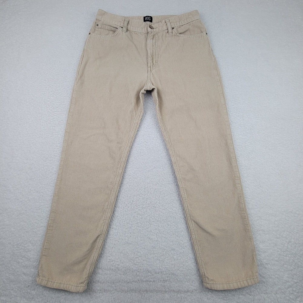 BDG Urban Outfitters‎ Corduroy Pants Mens 32x27 Beige Dad Fit Casual Retro 90s